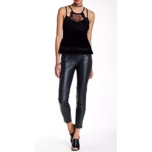 Free People Leather Leggings